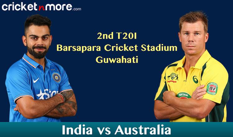2nd t20I India vs Australia