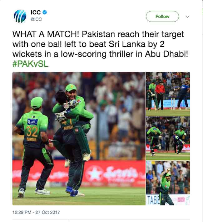 2nd T20I Pak vs SL