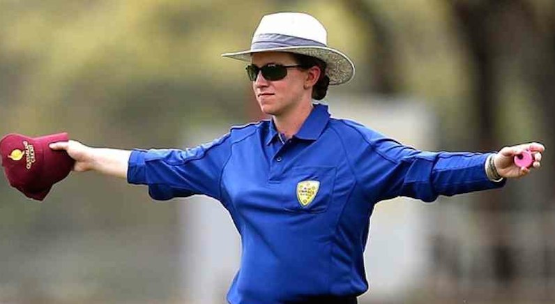 Women Umpire Claire Polosak