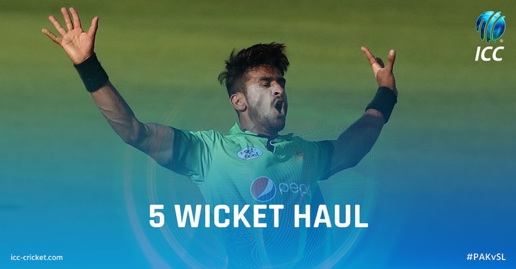 50 odi wickets hasan ali