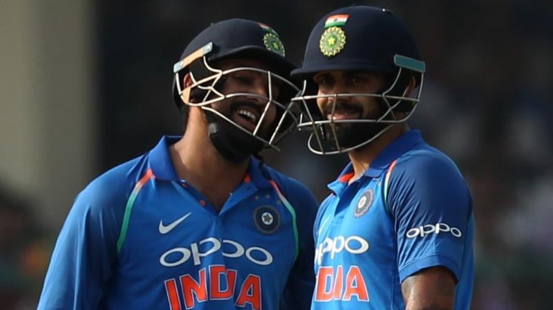 Rohit, Kohli help India post 337/6 vs New Zealand in 3rd ODI Rohit, Kohli help India post 337/6 vs New Zealand in 3rd ODI