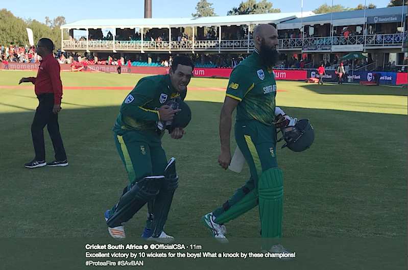 1st ODI sa vs bangladesh