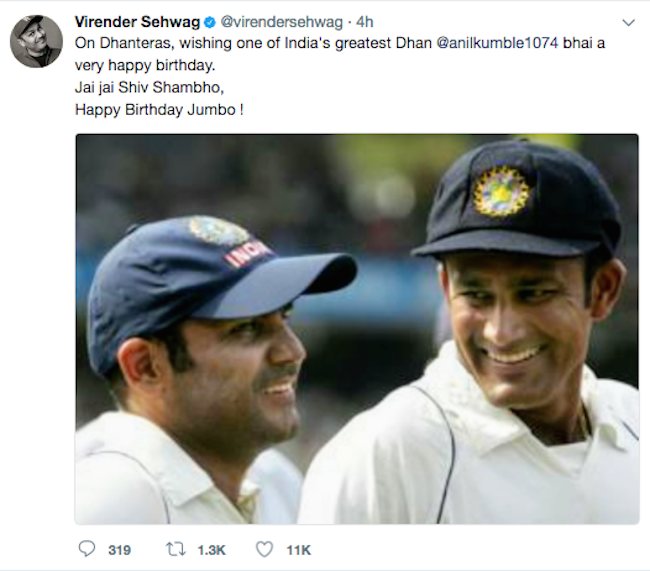 kumble sehwag