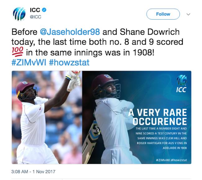 WI vs Zimbabwe Dowrich-Holder