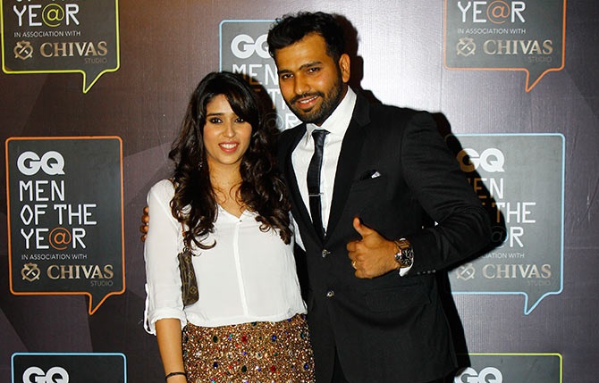 Rohit Sharma With His Wife Rohit Sharma With His Wife