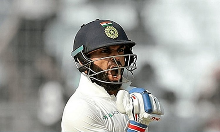 Ton-up Virat Kohli drives India to 404/3 at lunch on Day 3