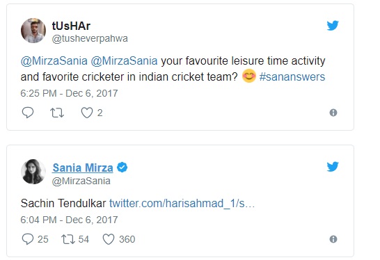 Sania Mirza names her favourite Indian cricketer Sania Mirza names her favourite Indian cricketer