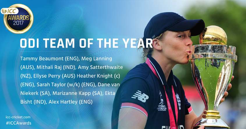ODI team of the Year ICC Women's Cricket