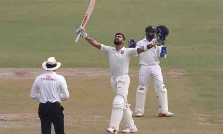 Delhi Test: India gain 355-run lead at tea on Day 4 Images