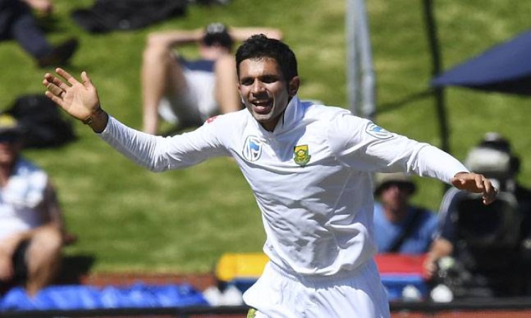 Keshav Maharaj first South African spinner to open the bowling in the first innings since 1912