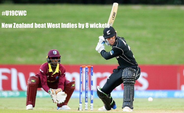 ICC U19 Cricket World Cup New Zealand vs West Indies
