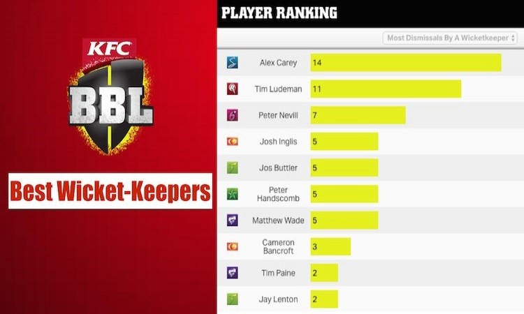 top 10 wicketkeepers of BBL 2017-18