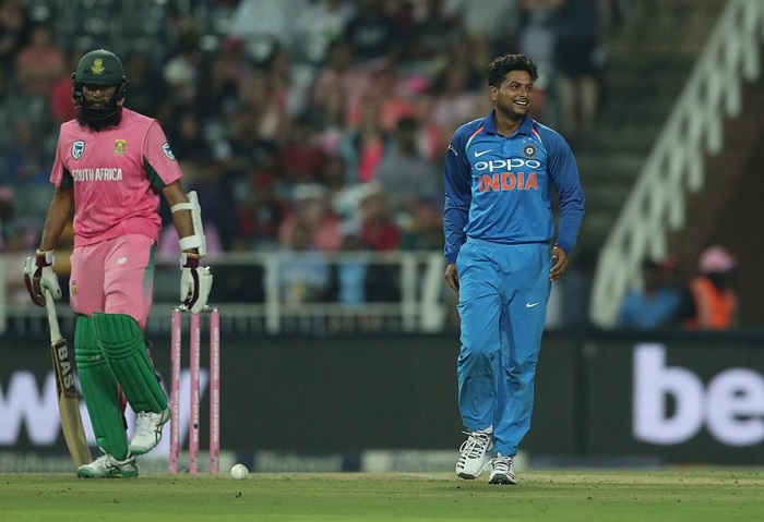 Kuldeep Yadav has now taken 12 wickets in this series Kuldeep Yadav has now taken 12 wickets in this series
