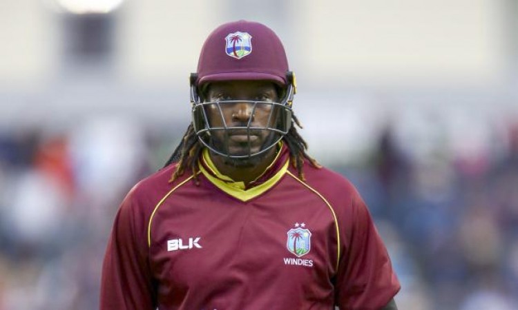  Golden duck for Chris Gayle on the first ball of the match