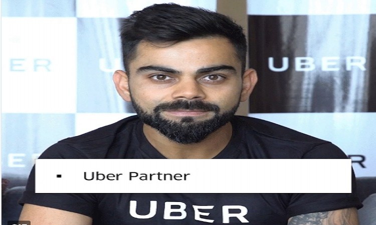 Virat Kohli new brand ambassador of Uber Images