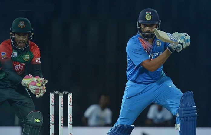 India finish with 176 after Rohit's 89 India finish with 176 after Rohit's 89