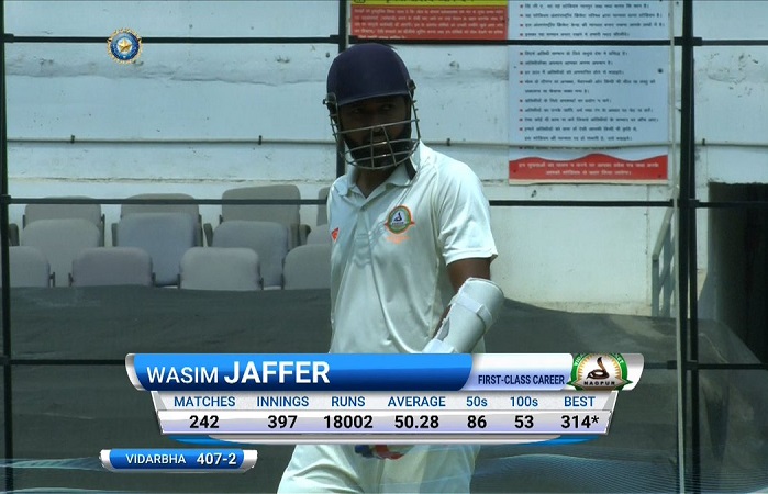 wasim jaffer complete 18000 runs in first class cricket wasim jaffer complete 18000 runs in first class cricket