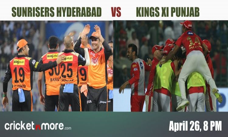 Sunrisers Hyderabad vs Kings XI Punjab