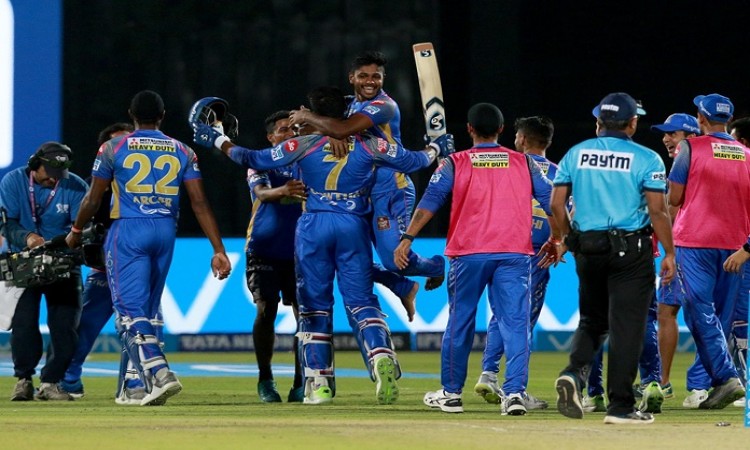  Rajasthan Royals beat Mumbai Indians by 3 wickets in IPL 2018