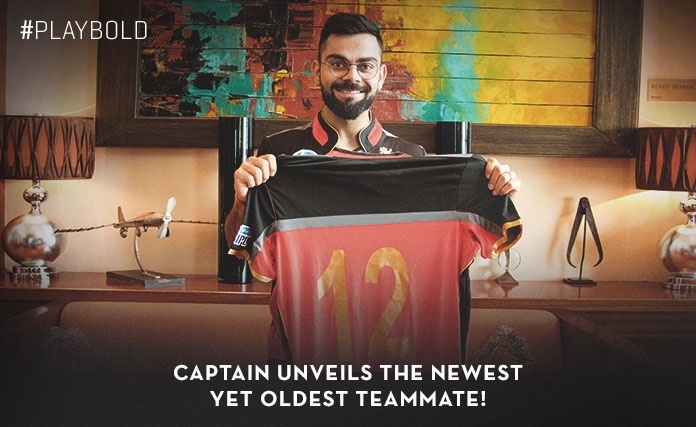 Royal Challengers Bangalore dedicate fans jersey No. 12 Royal Challengers Bangalore dedicate fans jersey No. 12