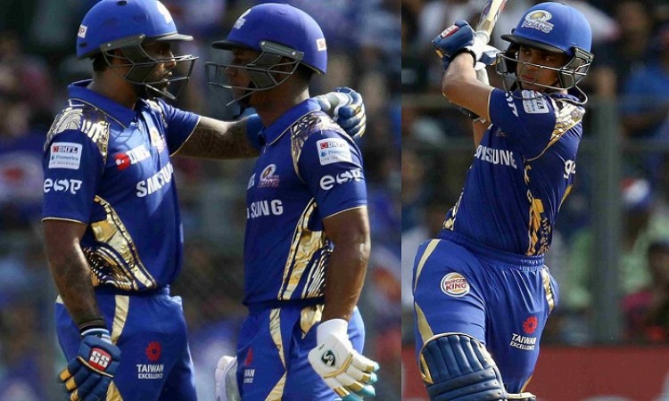  First time Mumbai Indians' top-3 have scored 40+ runs in a match