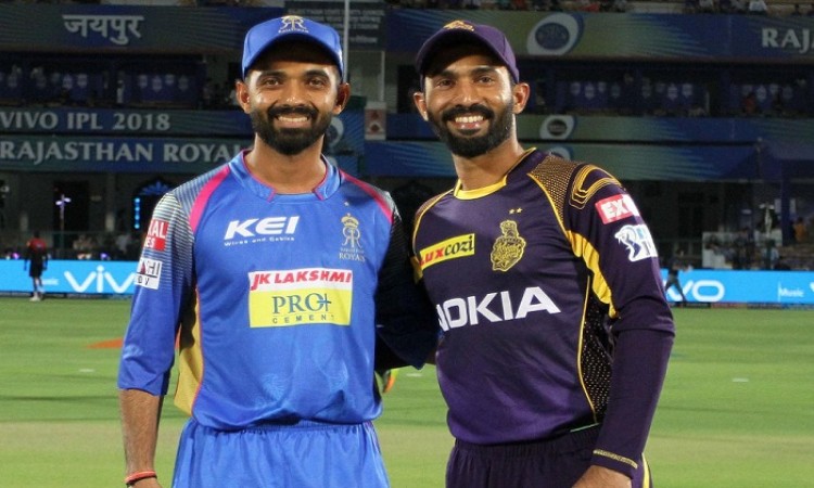 KKR opted to bowl first against Rajasthan Royals
