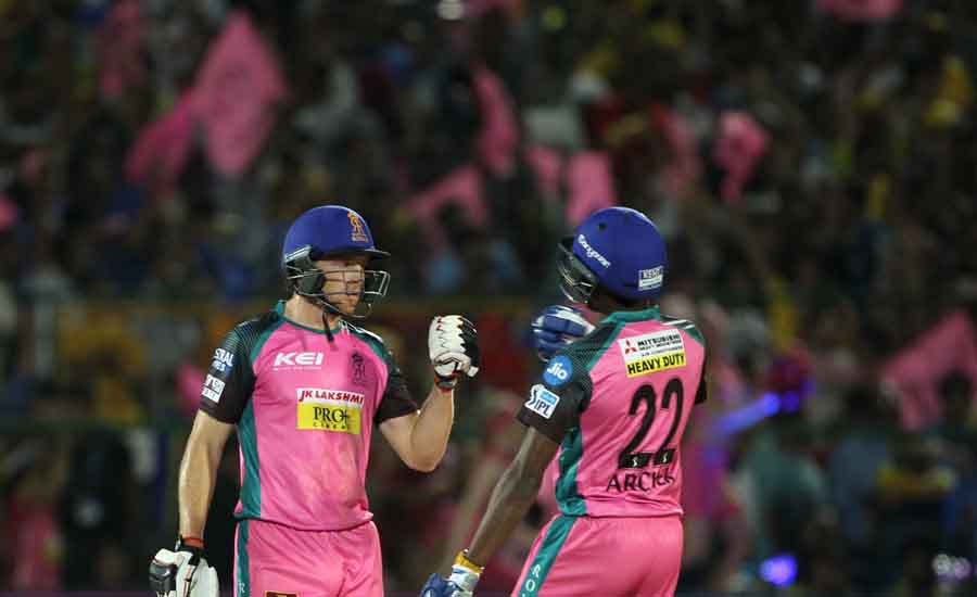 Rajasthan Royals Jos Buttler And Jofra Archer During An IPL 2018 Images