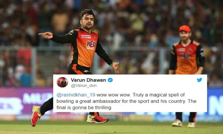 Indian celebrities in awe of Rashid Khan after his match-winning performance