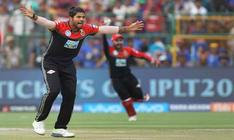 Umesh Yadav Of Royal Challengers Bangalore Appeals For A Wicket Of Jofra Archer During An IPL 2018 M