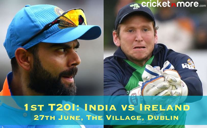 1st T20I India vs Ireland