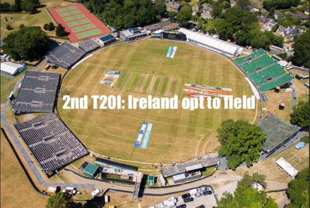 2nd T20I India vs Ireland