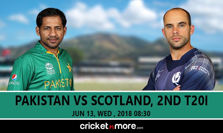 स्कॉटलैंड के खिलाफ दूसरे टी- 20 में पाकिस्तान ने टॉस जीतकर पहले बल्लेबाजी करने का फैसला किया