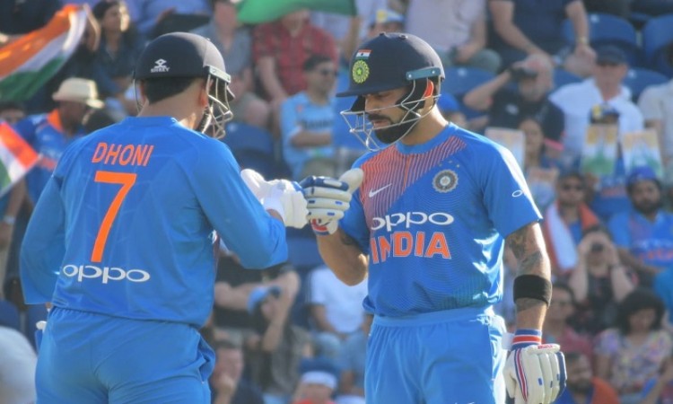MS Dhoni's late blitz helps India to 148