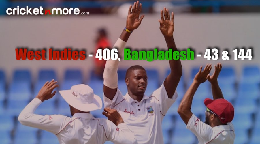 West Indies Beat Bangladesh By Innings In 1st Test