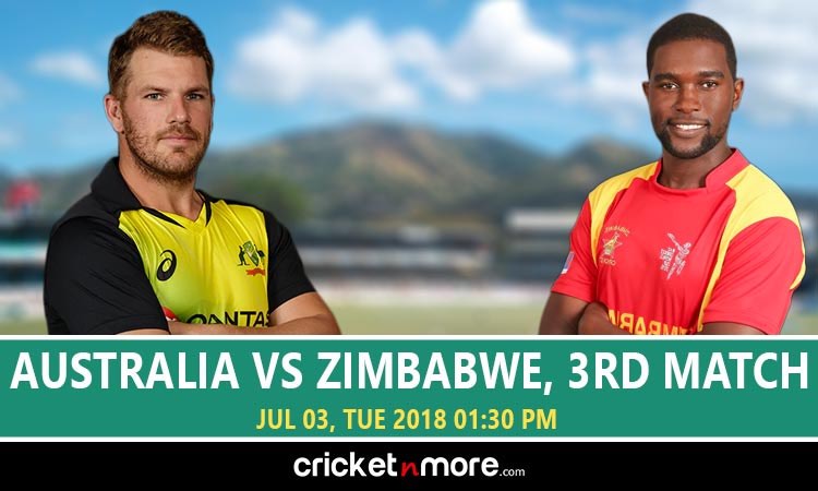 3rd T20I Zimbabwe vs Australia