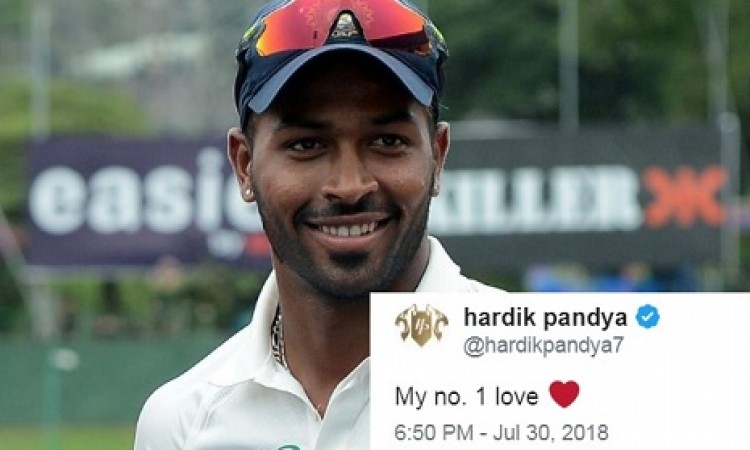 हार्दिक पांड्या ने अपने प्यार का किया खुलासा, ट्विटर पर की साथ में फोटो पोस्ट Images
