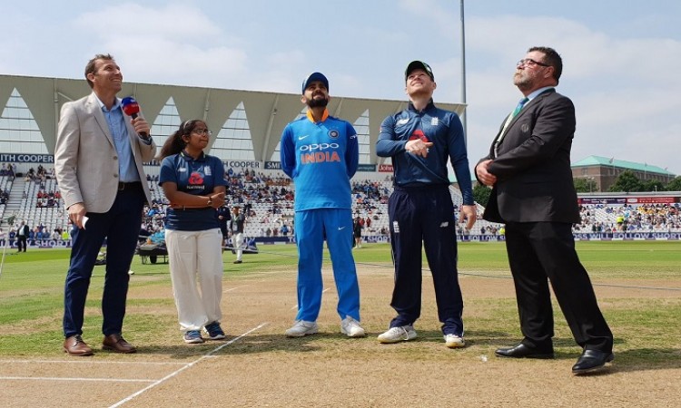 england opt to bat first vs india in second odi