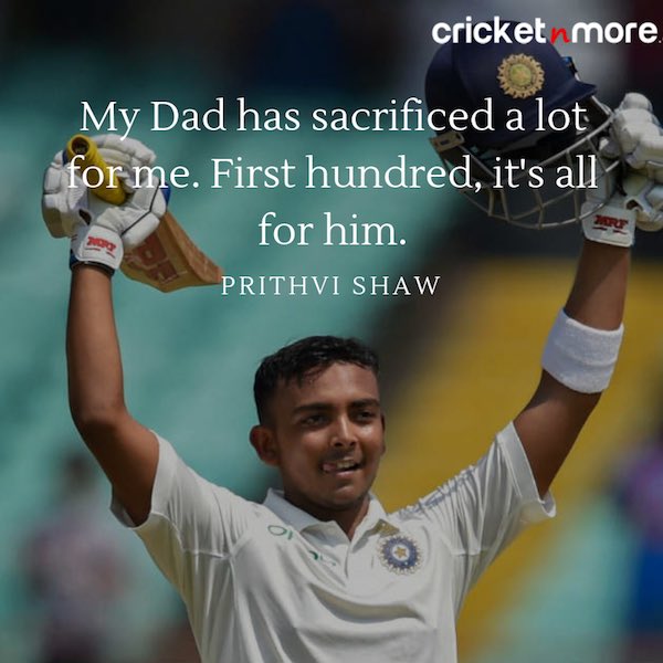 India vs West Indies 1st Test Prithvi Shaw
