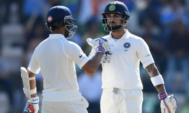 रहाणे 41 रन पर आउट लेकिन कोहली के साथ मिलकर टेस्ट क्रिकेट में किया ये खास कारनामा Images