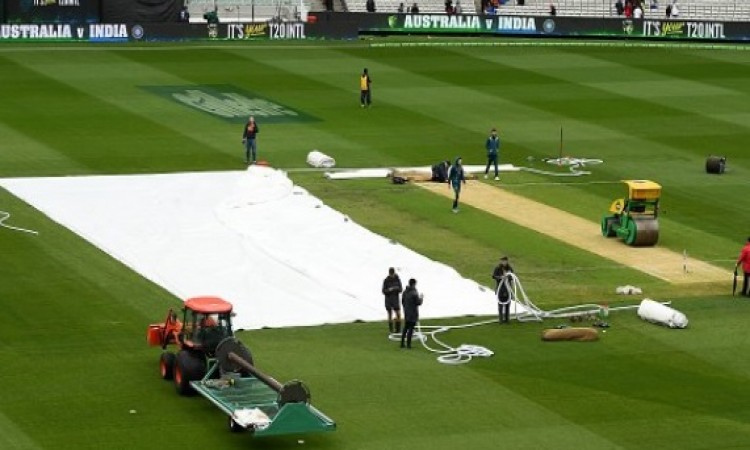 2nd T20I: Rain stops play between India, Australia Images