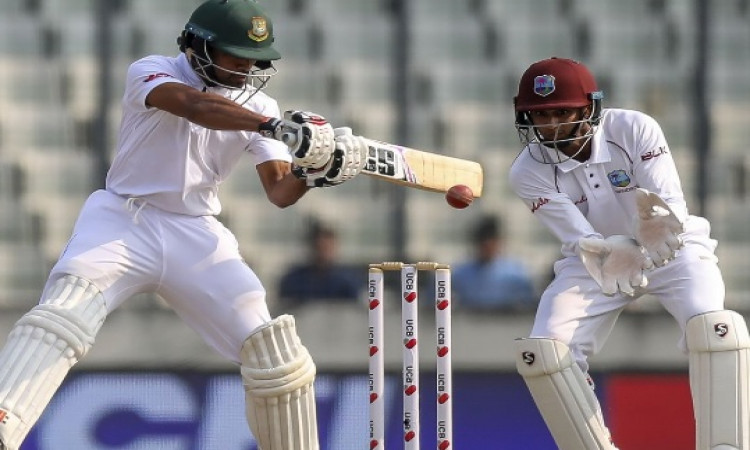 मीरपुर टेस्ट में शादमान इस्लाम और शाकिब अल हसन  का अर्धशतक, बांग्लादेश पहली पारी में 5 विकेट पर 259 