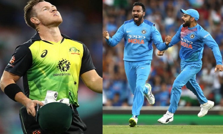 3rd T20I: Australia post 164/6 vs India Images