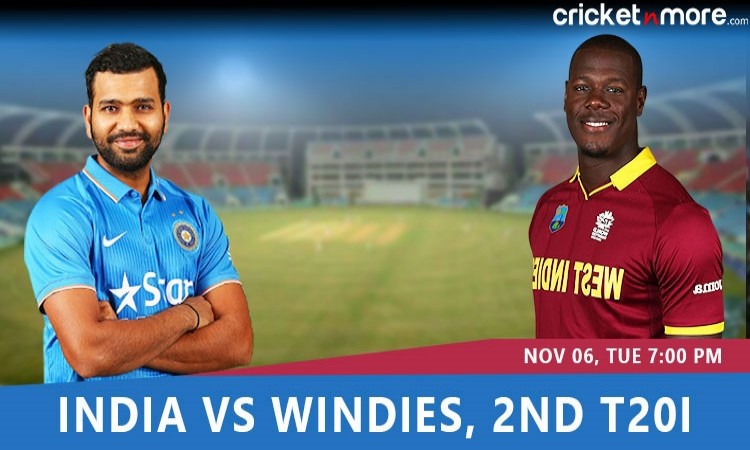 india vs west indies 2nd t20i