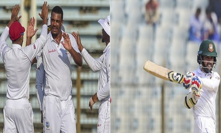 वेस्टइंडीज के खिलाफ पहले टेस्ट मैच के पहले दिन बांग्लादेश बल्लेबाजों का धमाल, वेस्टइंडीज बैकफुट पर I