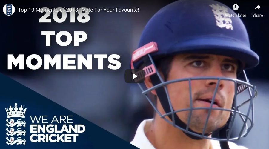 Top 10 moments England Cricket in 2018
