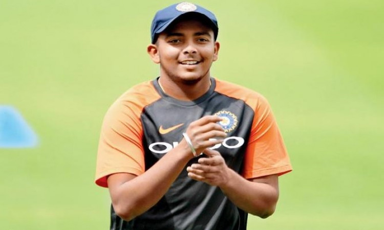 भारत बनाम ऑस्ट्रेलिया पृथ्वी शॉ