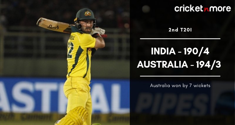 2nd T20I India vs Australia