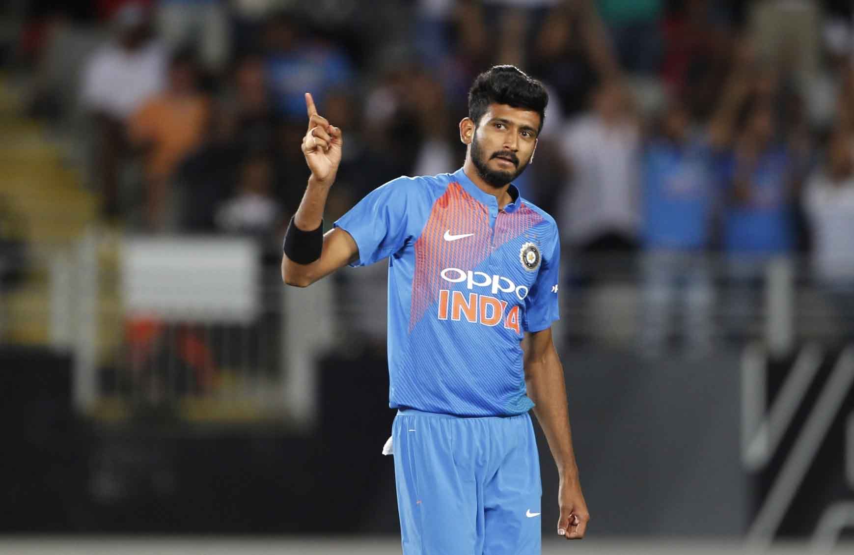 Khaleel Ahmed Reacts During The Second T20I Match Images