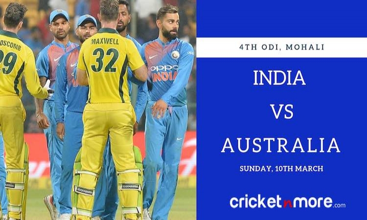 India vs Australia 4th ODI