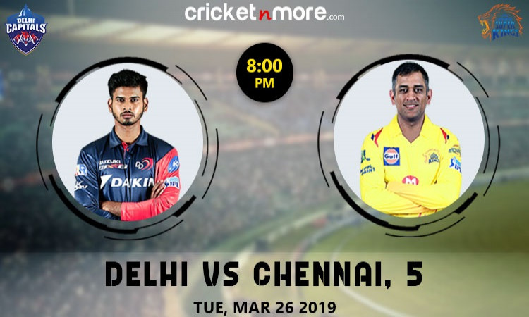Delhi capitals vs Chennai super kings